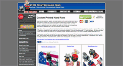 Desktop Screenshot of customprintedhandfans.com