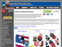 Tablet Screenshot of customprintedhandfans.com